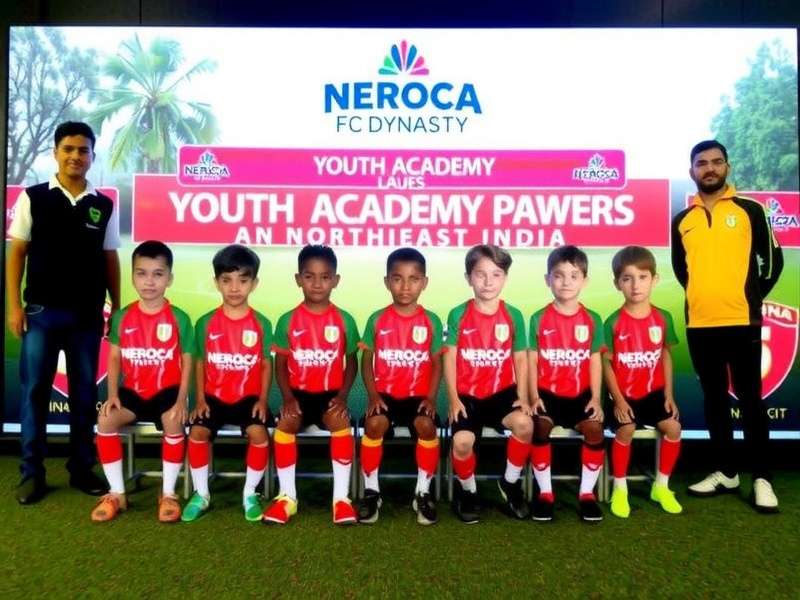 NEROCA FC Dynasty Youth Development NEROCA FC Dynasty youth academy screen showing young players from Northeast India